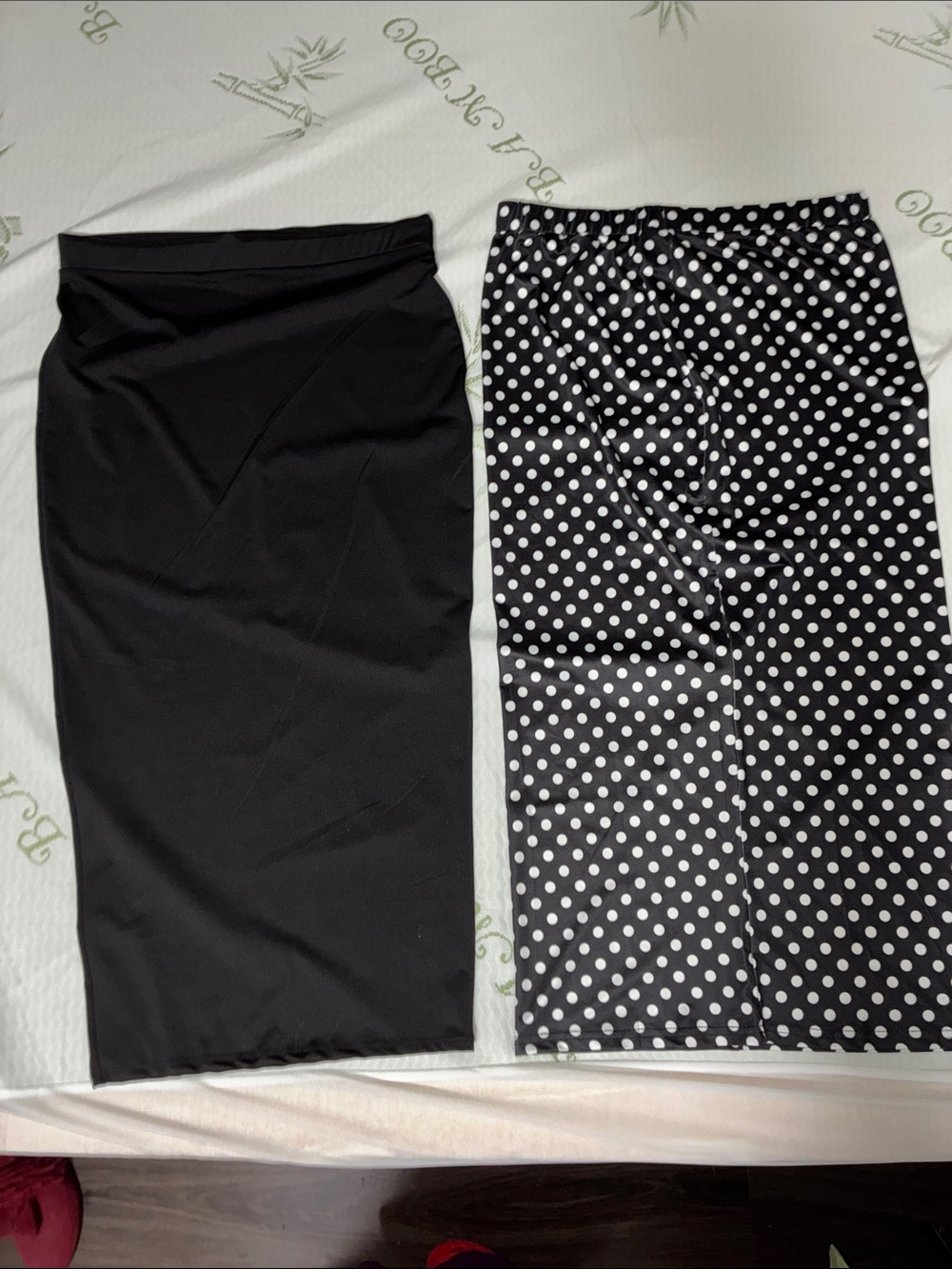 Fashion Nova Black Pencil Skirts Bundle — Solid & Polka Dot Midi Skirts SZ XL - Picture 3 of 6
